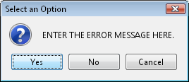 ENTER THE ERROR MESSAGE HERE