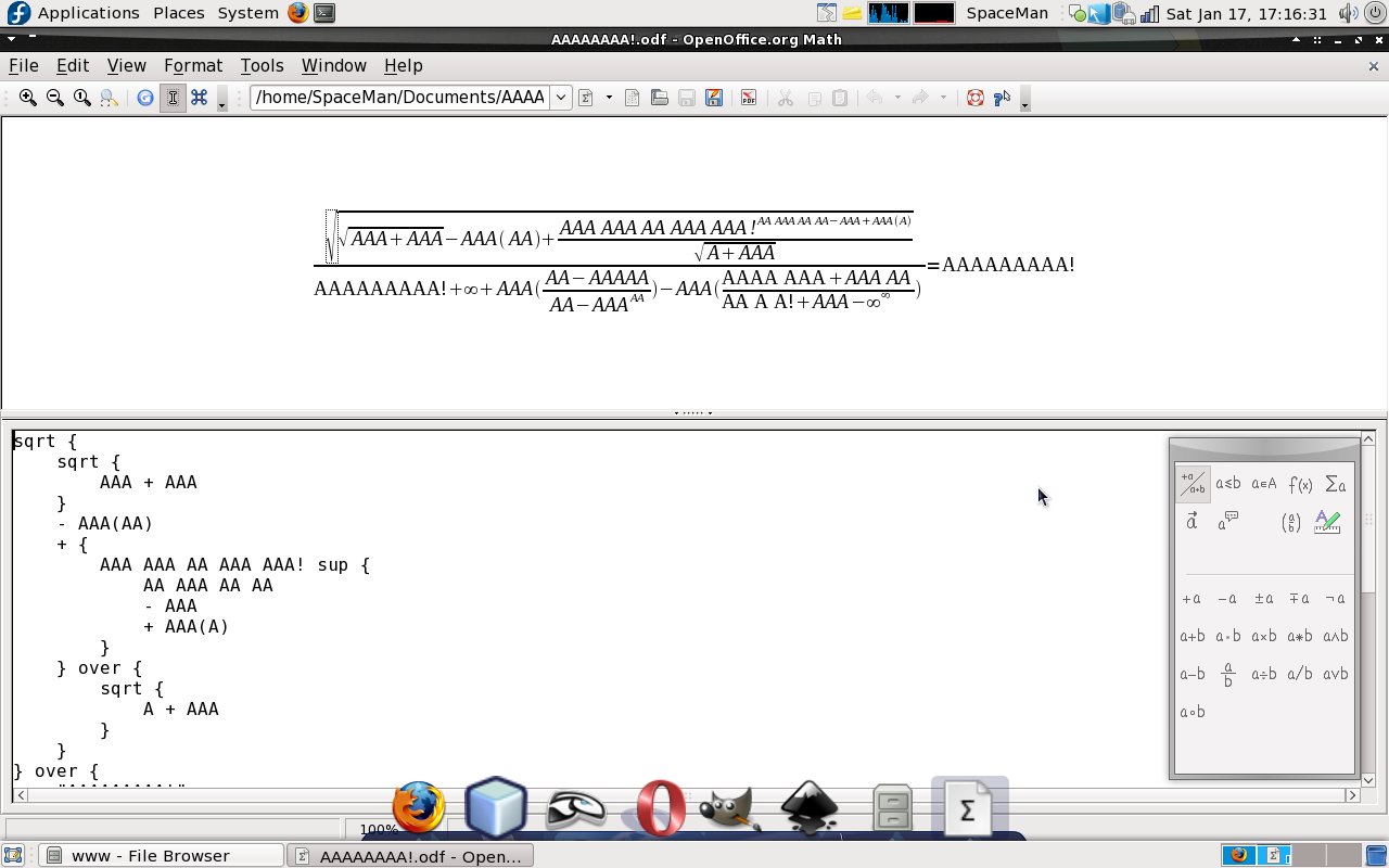 OpenOffice.org Math
