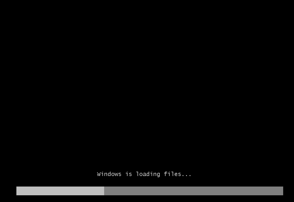 Windows is loading files